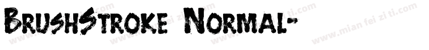 BrushStroke Normal字体转换